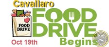 Cavallaro Food Drive Begins